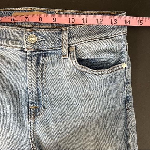 7 For All Mankind Jeans Women 28 Skinny Ankle Raw Hem High Rise Blue Soft Denim - Picture 7 of 9